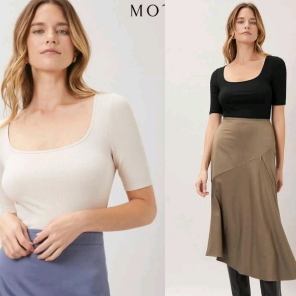 Two MOTF ribbed bodysuits size M - Picture 1 of 7